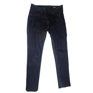 Denim Lab 1961 Emma legging black corduroy front oiled denim back size 24